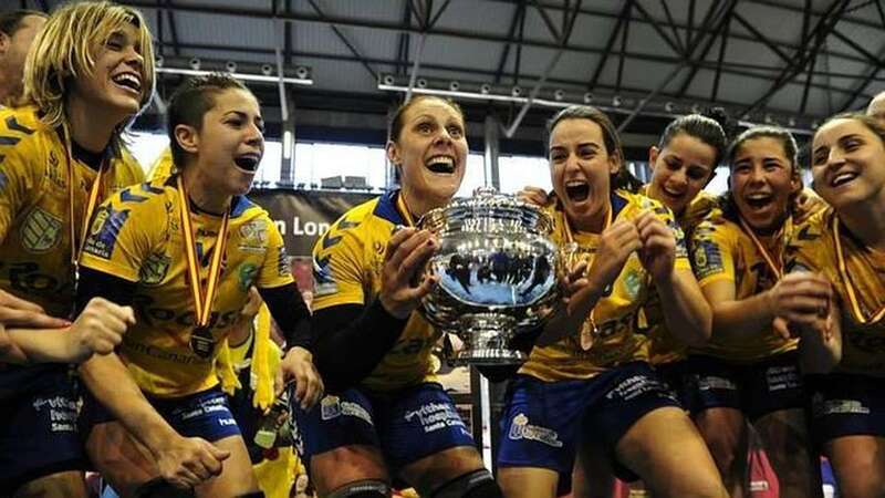 Imagen de archivo del Rocasa cuando se quedó campeón de la Copa de la Reina en 2015 (Foto TA)